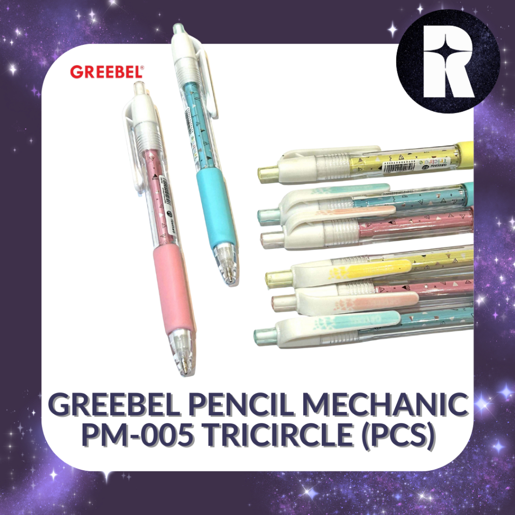 

GREEBEL PENCIL MECHANIC PM-005 TRICIRCLE / PENSIL MEKANIK MOTIF LUCU 0,5MM (PCS)