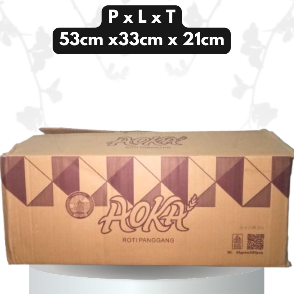 

kardus bekas roti AOK dan migelas