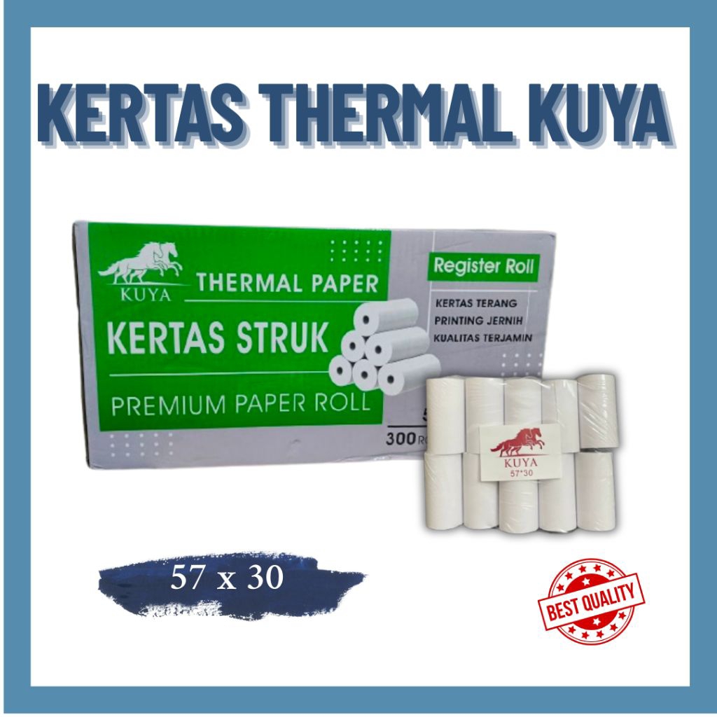 

KERTAS THERMAL SUPER MURAH - UKURAN 57X30 CM - KERTAS THERMA KUYA
