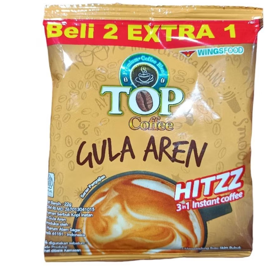 

Top Kopi Gula Aren 22gr (Beli 2 Gratis 1) Top Coffee Gula Aren