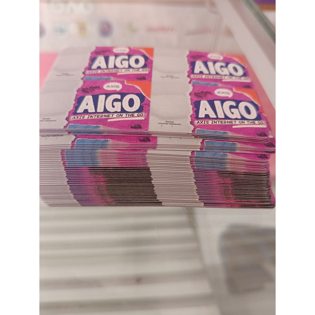 Voucher Axis Kosong 400SN,100lembar