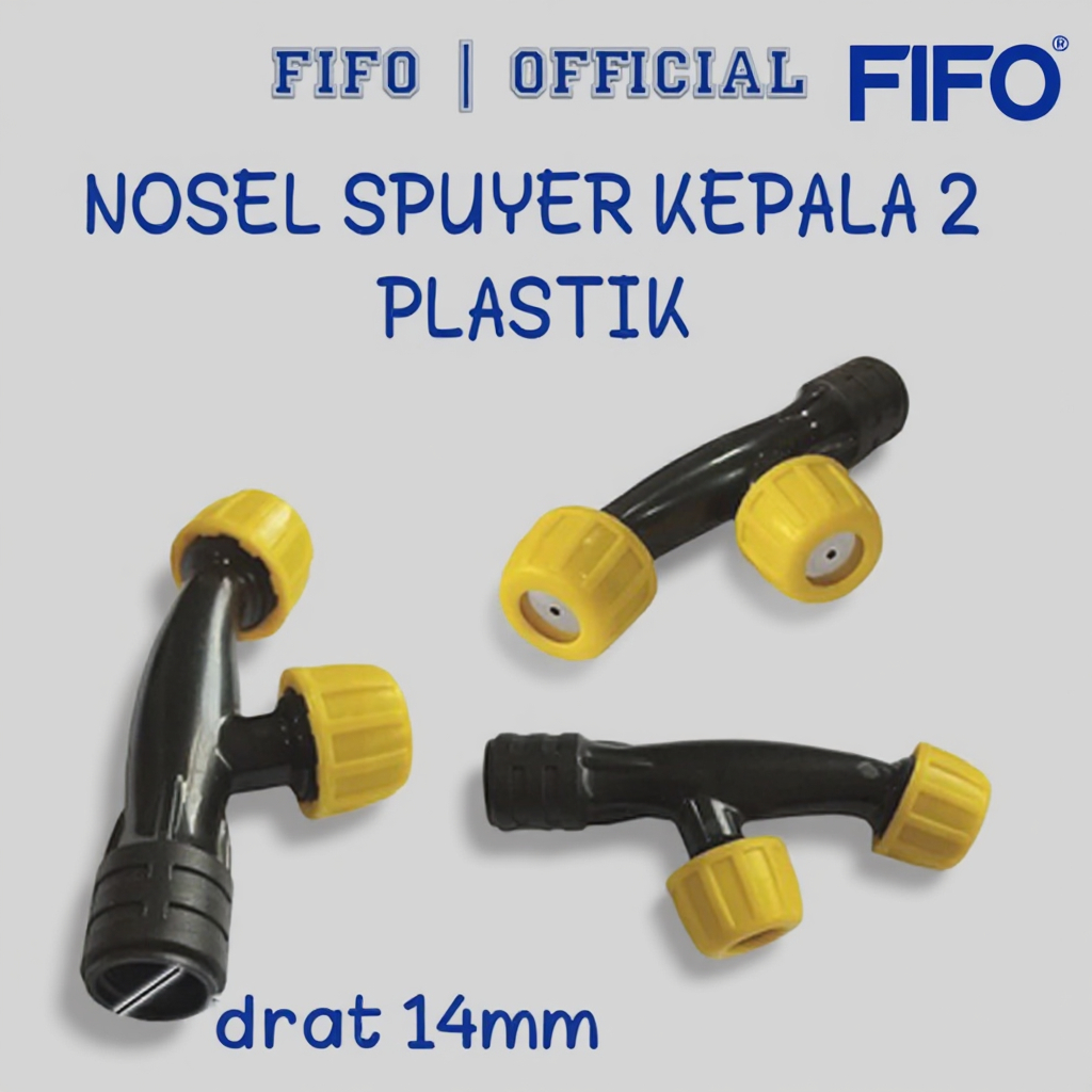 Nozzle plastik kepala 2 / 2 lubang / titik / mata sprayer elektrik/NOZZLE PLASTIK SPRAYER
