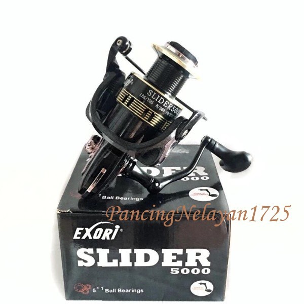 Reel Pancing EXORI Slider 1000 / 3000 / 5000 | 5+1BB Smooth Drag Long Cast Fishing Reel