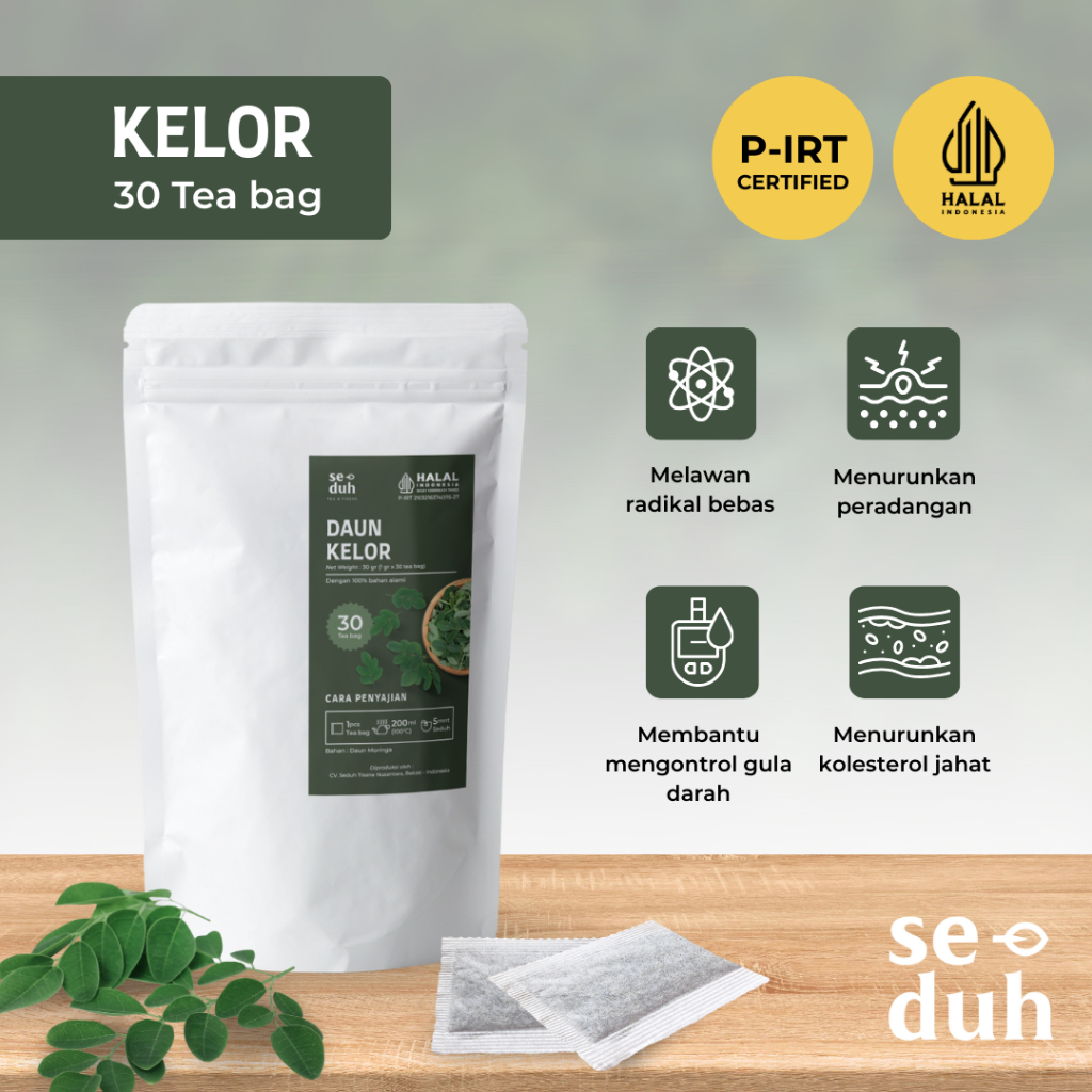 

SEDUH TEA & TISANE | Teh Herbal Daun Kelor / Moringa 30 Tea Bag