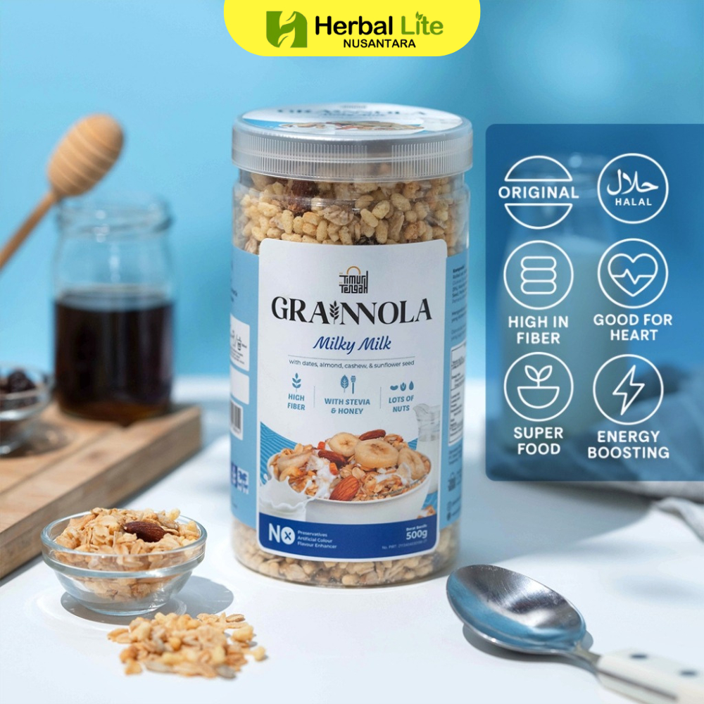 

Timur Tengah Grainnola 500gr Granola Varian Rasa Milky Milk Premium Original