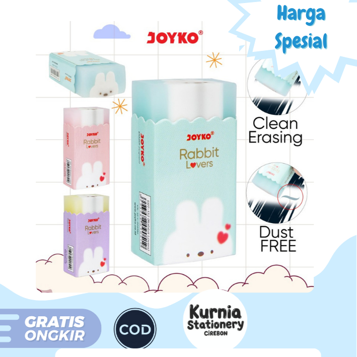 

Joyko Eraser ERT-132 Rabbit Lovers / Penghapus (satuan)