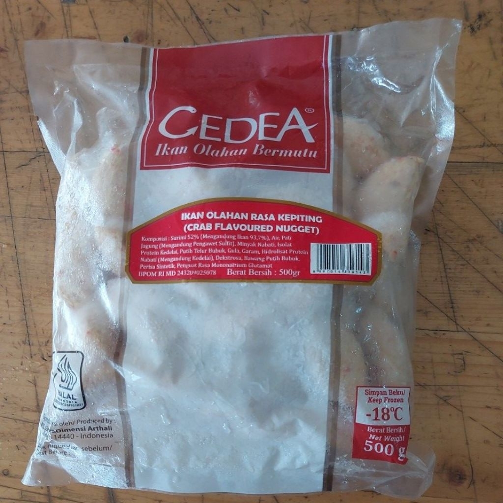 

CEDEA NUGGET KEPITING 500GR