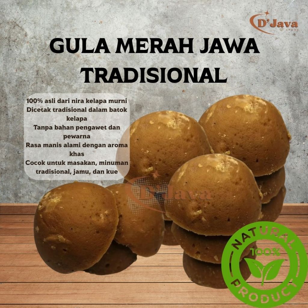 

Gula Kelapa 100% Asli Kebumen | Gula Merah Jawa Batok Tradisional 500g