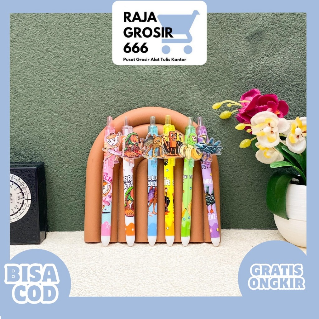 

PULPEN CETEK AKRILIK BRAINROT ANOMALI PC-2024 PEN LUCU IMUT KADO UNIK SOUVERNIR