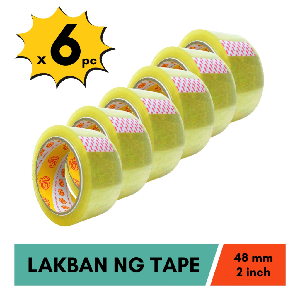 

Lakban Bening 48 mm / 2 inch ( isi 6 roll )