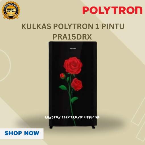 POLYTRON KULKAS PRA15DRX 1 PINTU/POLYTRON LEMARI ES LOW WATT PRA 15DRX/PRA-15DRX/PRA 15 DRX