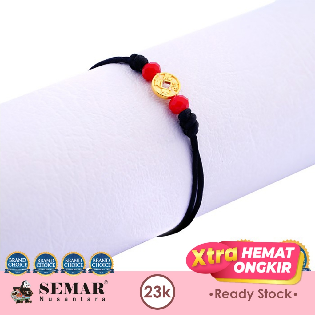 Gelang Emas Tali Money Coin Gold 23K Semar Nusantara