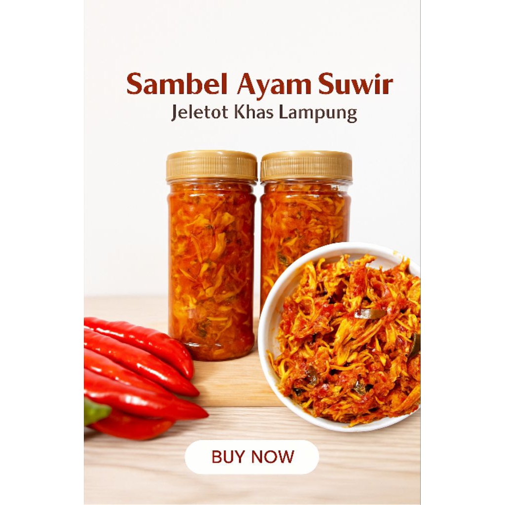 

Sambel ayam suwir khas lampung sensasi pedas yang bikin nagih