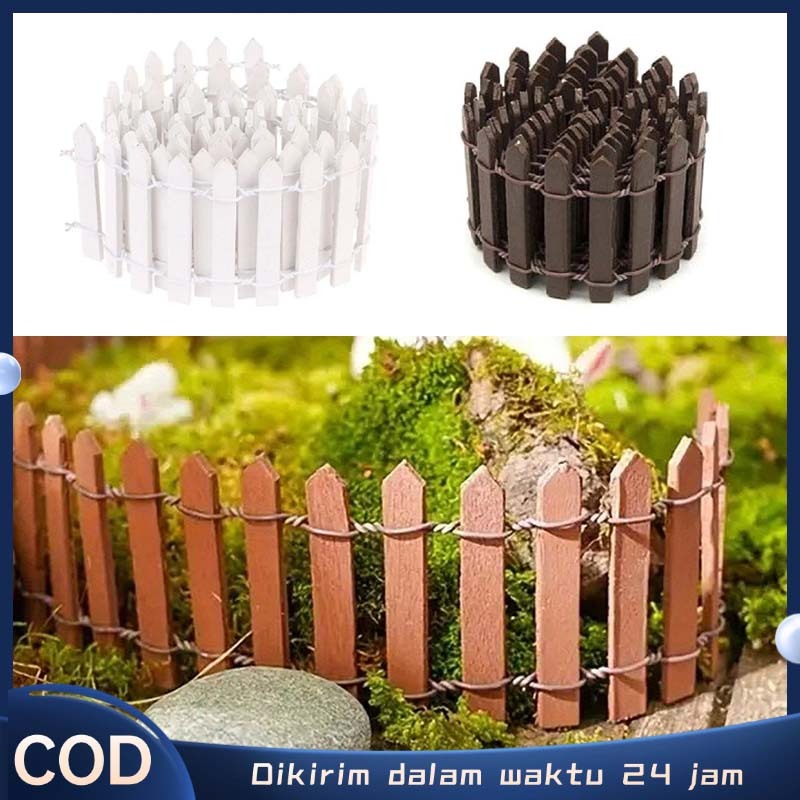 5*90cm Pagar Dekorasi Pagar Kecil Miniatur Pagar Kayu Miniatur Pagar