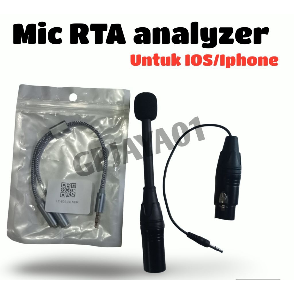 mic buat  RTA real time analyzer untuk Iphone Atau IOS / mic RTA/mic pengukur frekuensi/soundsystem/