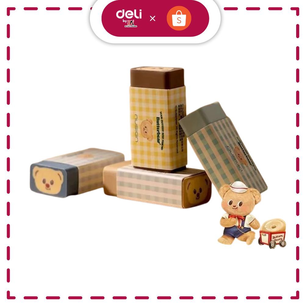 

Deli ButterBear Eraser Penghapus Lucu NS036-B