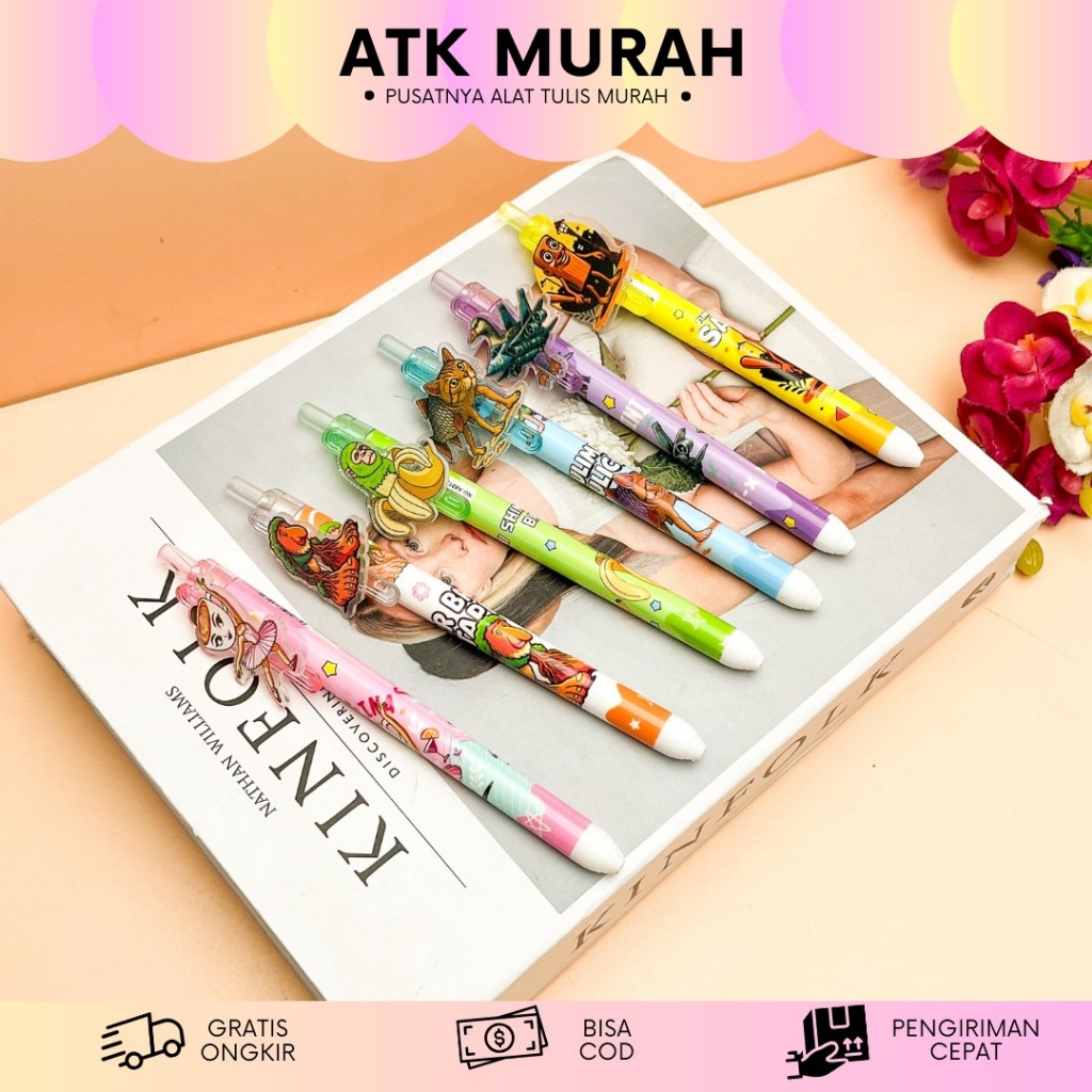 

PULPEN CETEK AKRILIK BRAINROT ANOMALI PC-2024 PEN LUCU IMUT KADO UNIK SOUVERNIR