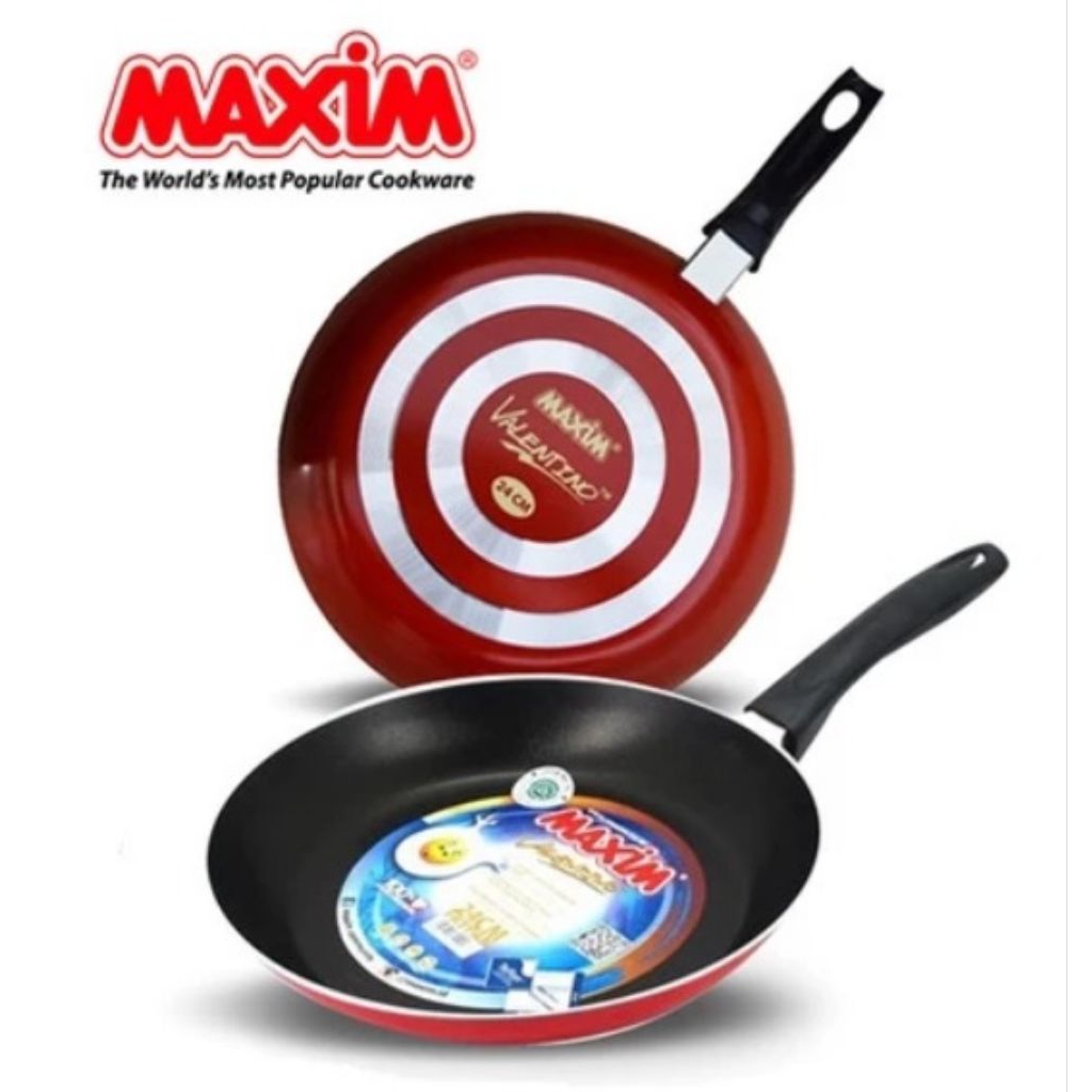Teplon Maxim Anti Lengket Maxim Teflon 12cm 18cm 20cm 22 cm 24cm 26cm Teflon Anti Lengket Maxim