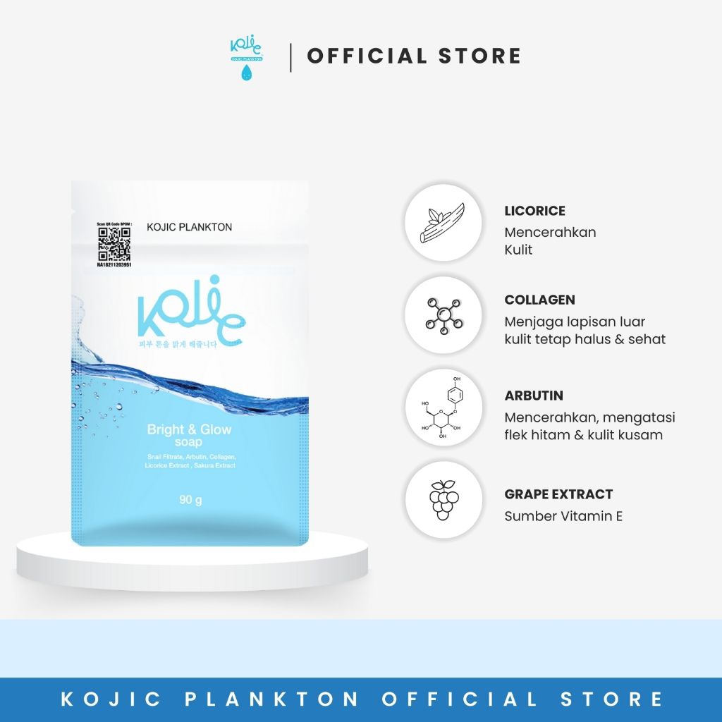 ( NEW) Kojic plankton bright & glow face soap | sabun kojic plankton | kojic plankton soap