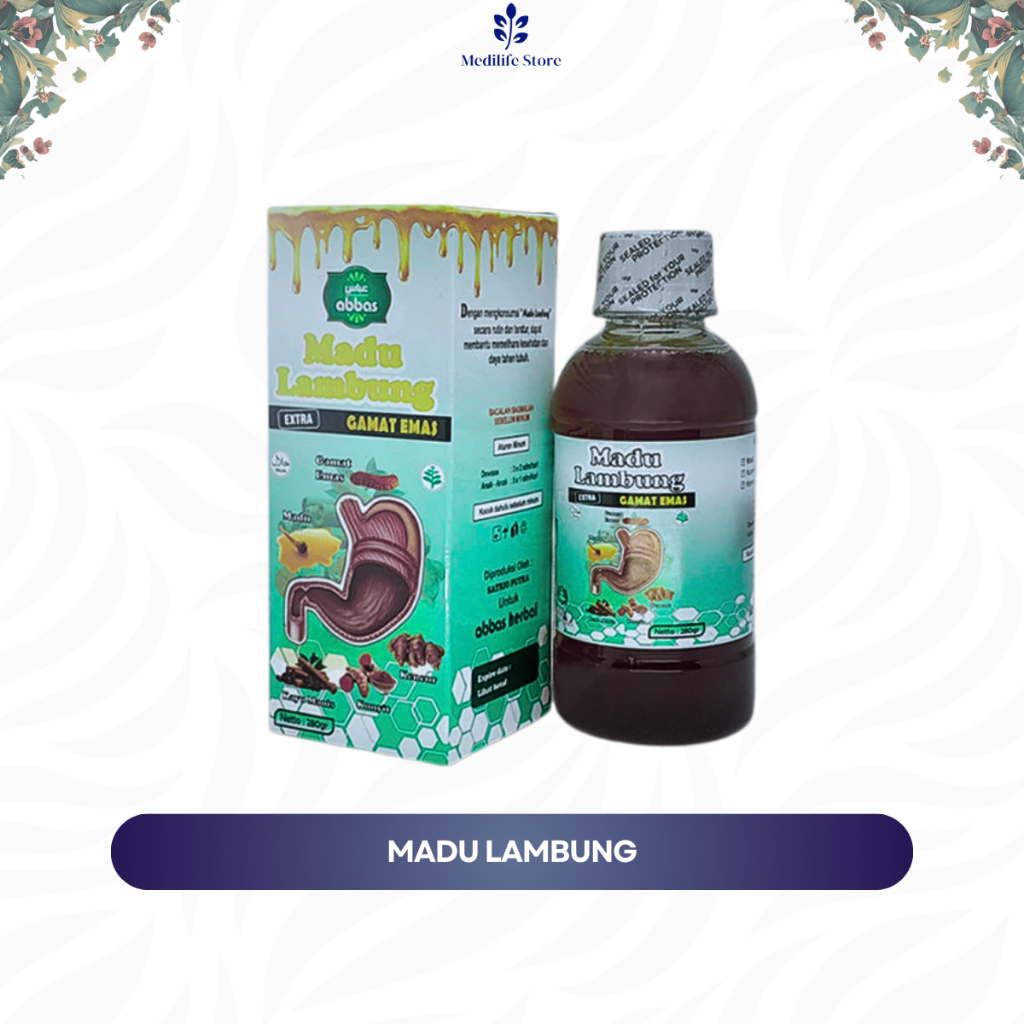 

MADU MAAG & LAMBUNG – Abbas Original 280gr | bantu turunkan asam lambung berlebih | madu herbal alami