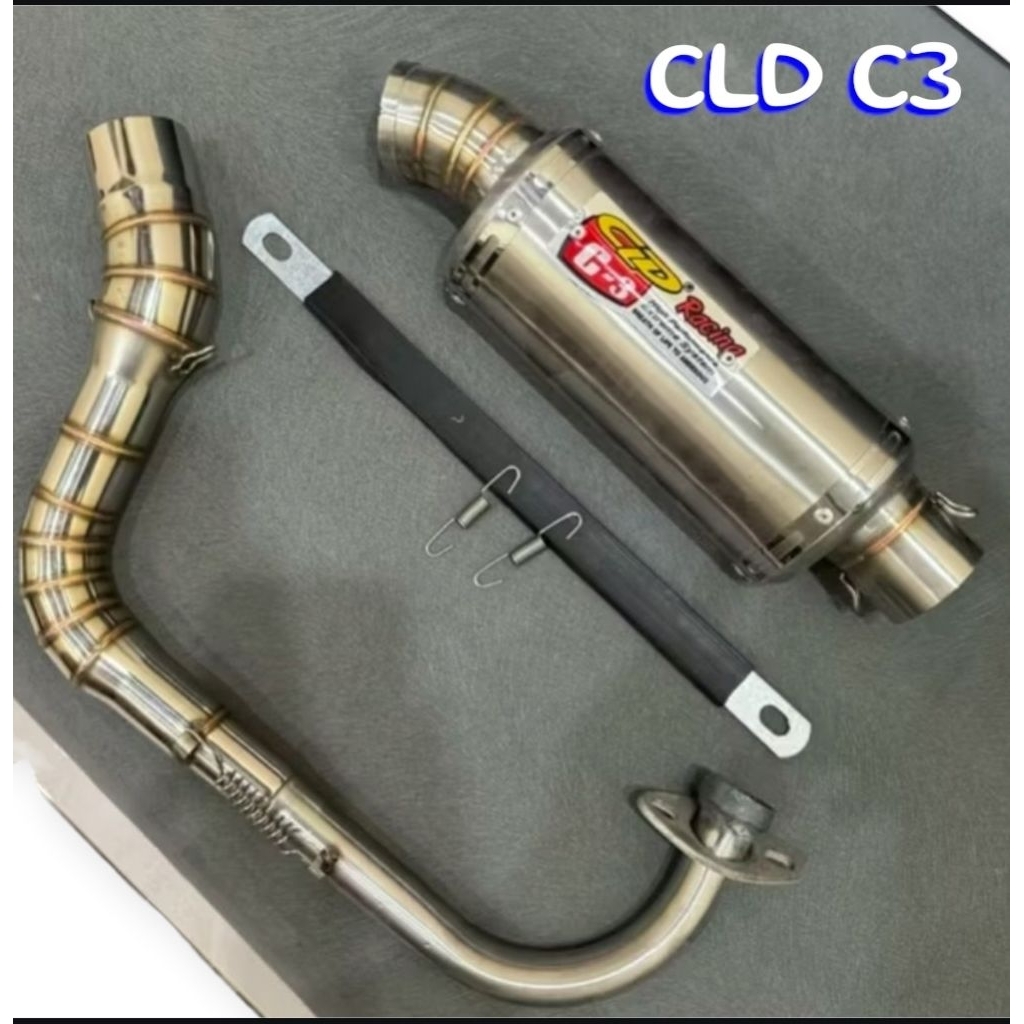 knalpot racing cld c3 oval 20cm slencer knalpot racing cld c3 mio sporty beat scoopy knalpot racing 