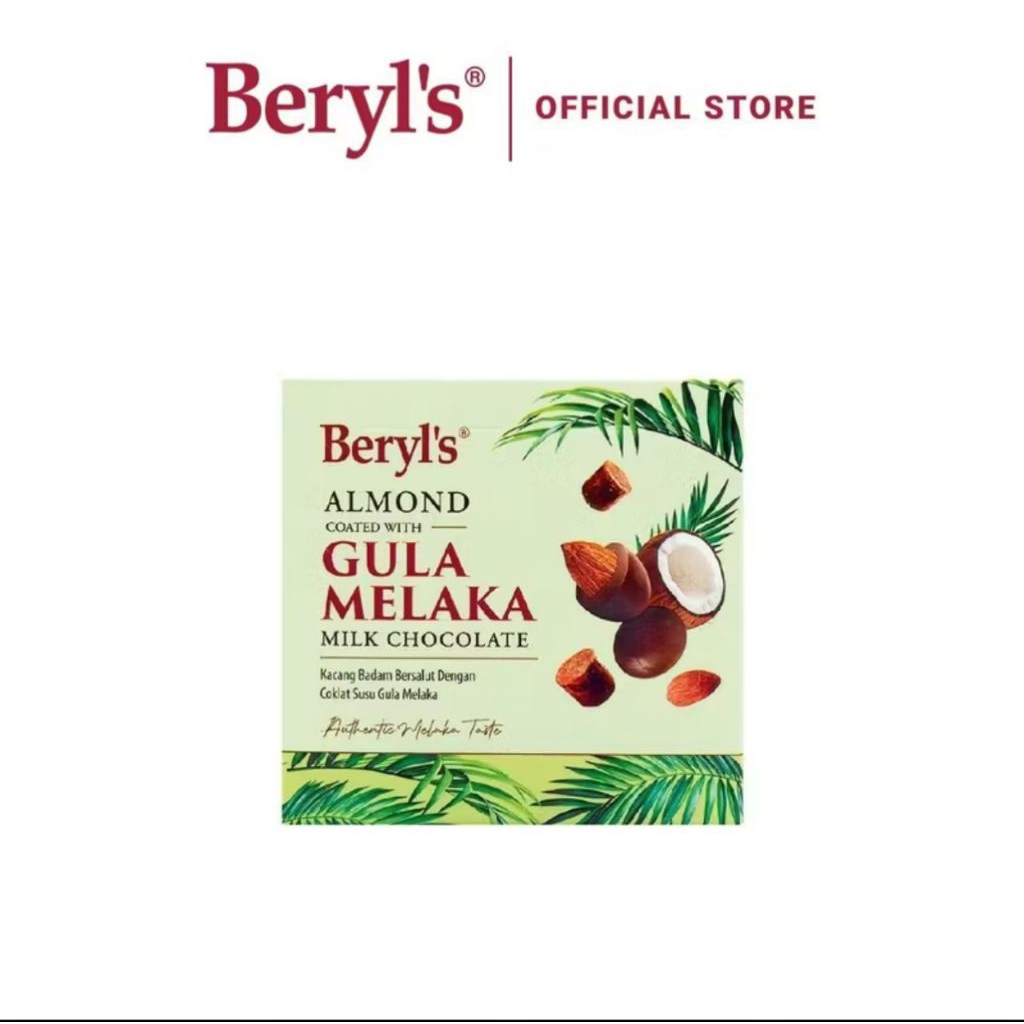 

BERYL'S ALMOND COATED WITH GULA MELAKA MILK CHOCOLATE 70G