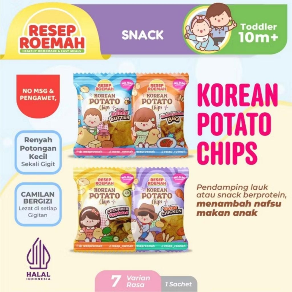 

Resep Roemah Keripik Kentang Crispy Anak / Crunchy Potato Chips / Kentang Butter Korea / Snack Sehat Anak Pengganti Kerupuk / Halal No MSG