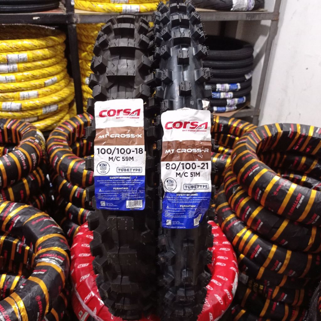 BAN CORSA SCOSS 80/100-21, 100/100-18 ORIGINAL 100% KLX, CRF