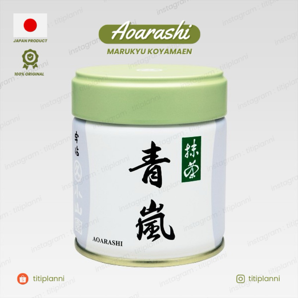 

[READY STOCK] 100% Original Jepang Matcha Powder Marukyu Koyamaen Ceremonial Grade Aoarashi 40gr Kaleng