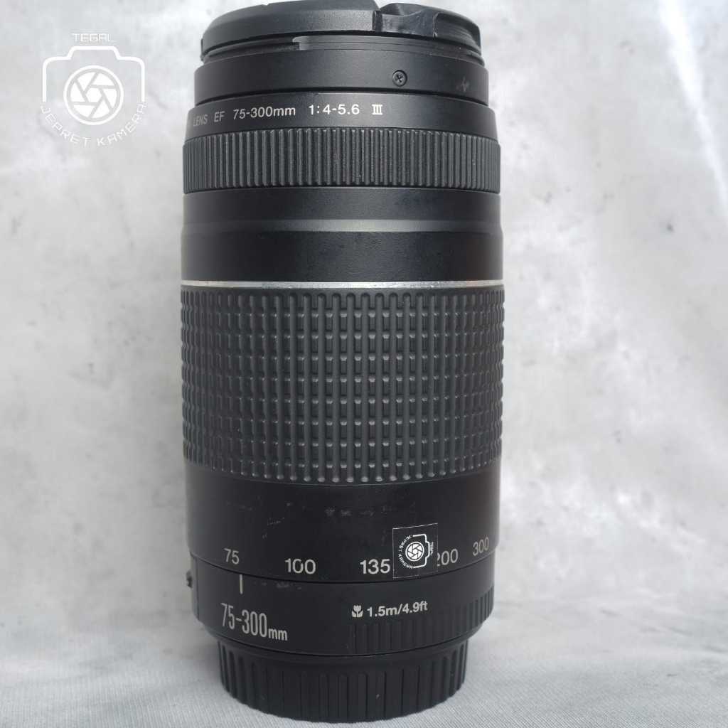 LENSA TELE CANON 75-300MM IS USM MULUS LIKE NEW