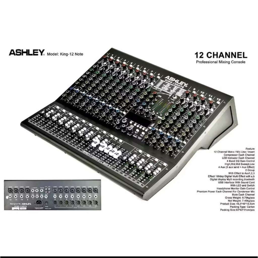 NEW Mixer Audio Ashley King 12 Note / King12Note / King 12Note 12CH