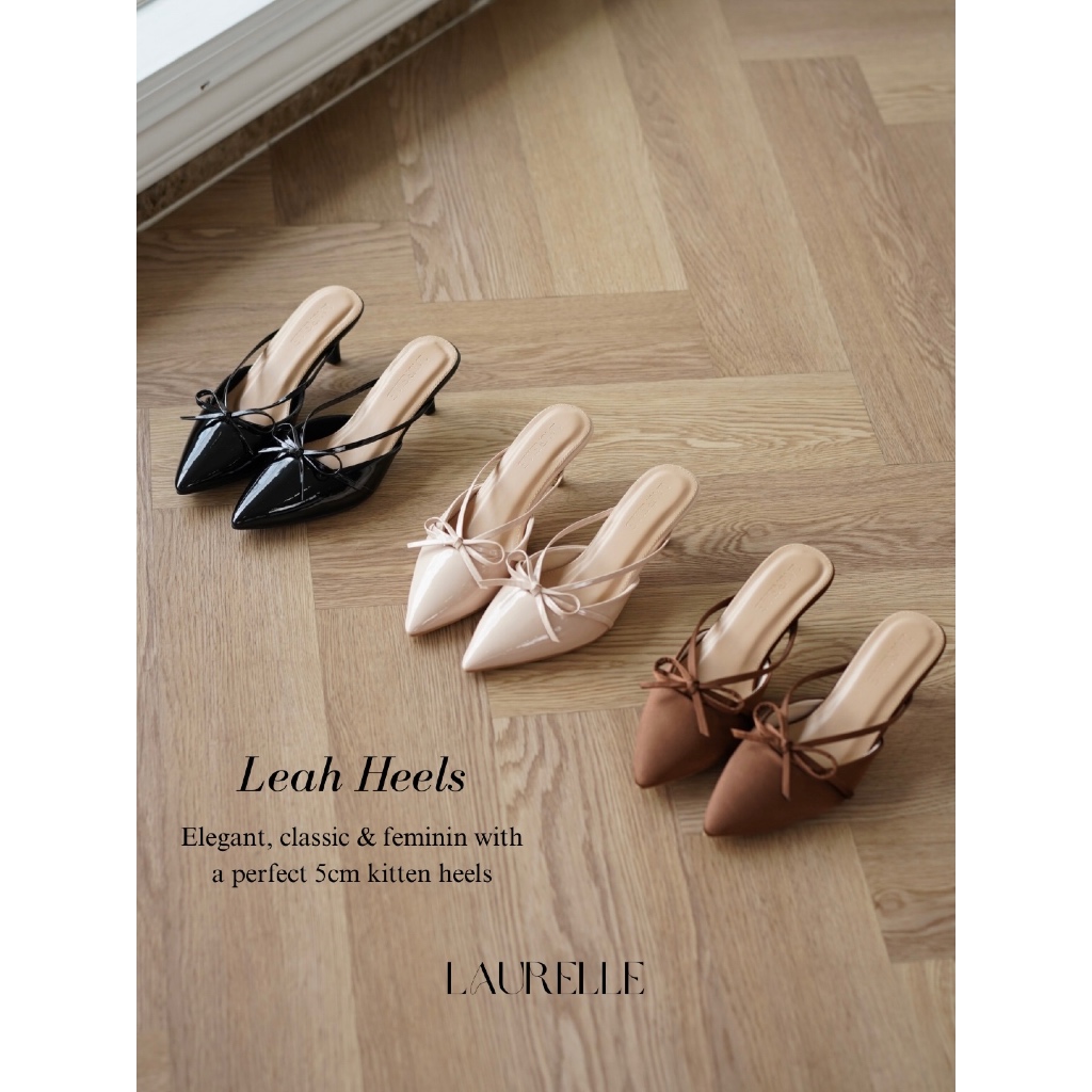 terbaru laurelle - leah kitten heels 5cm heels wanita 5cm heels pesta sepatu heels wanita