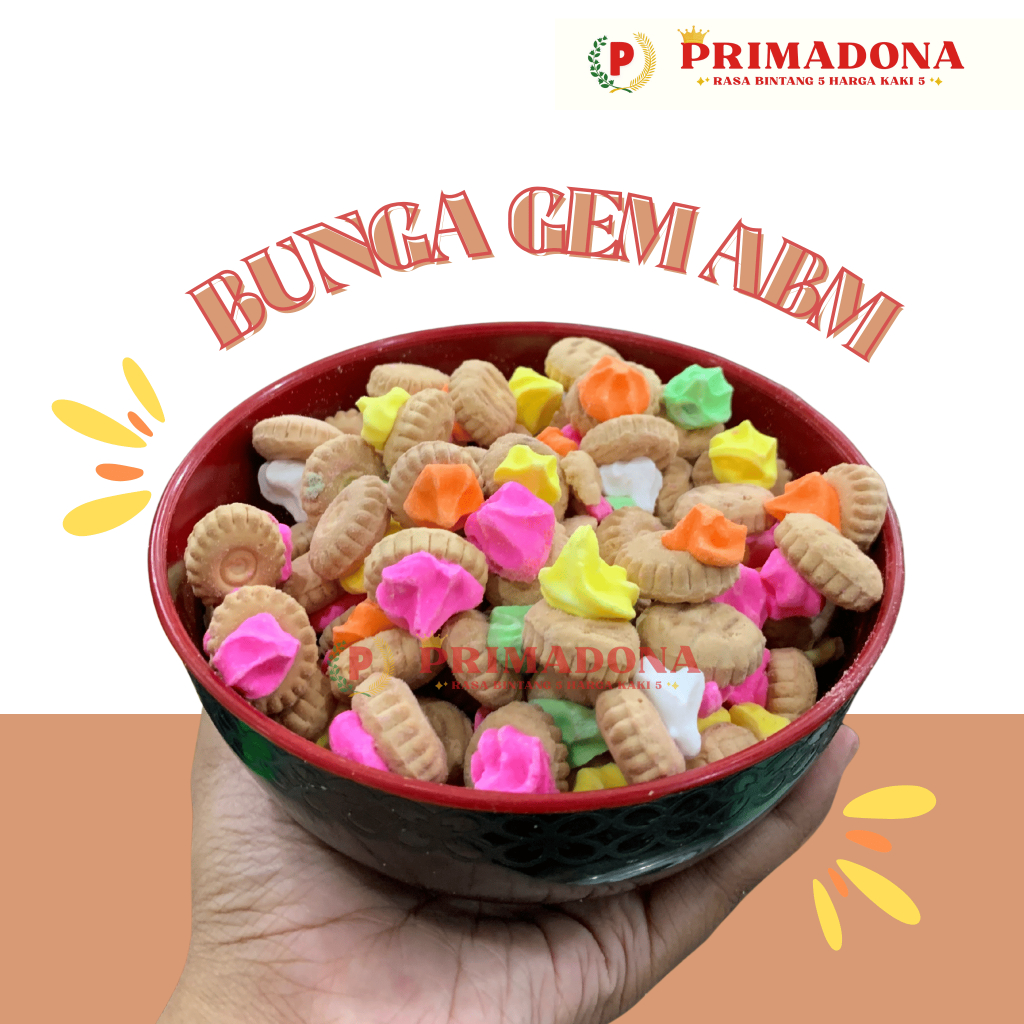 

BUNGA GEM ABM SNACK CAMILAN KILOAN 250GR 500GR - PRIMADONA SNACK
