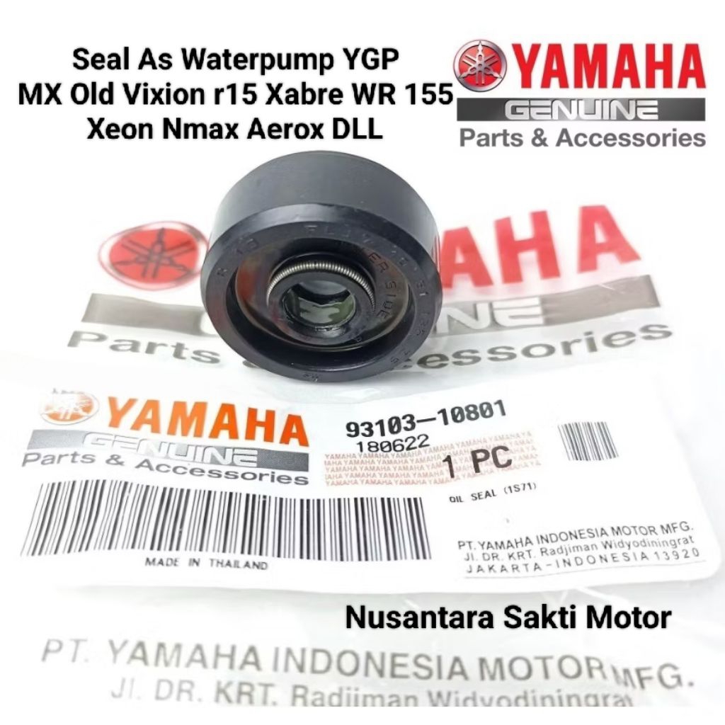 ( 93103-10801 44D-e2223-00 ) Asli Original Yamaha YGP sil seal water pump radiator mx vixion king ne