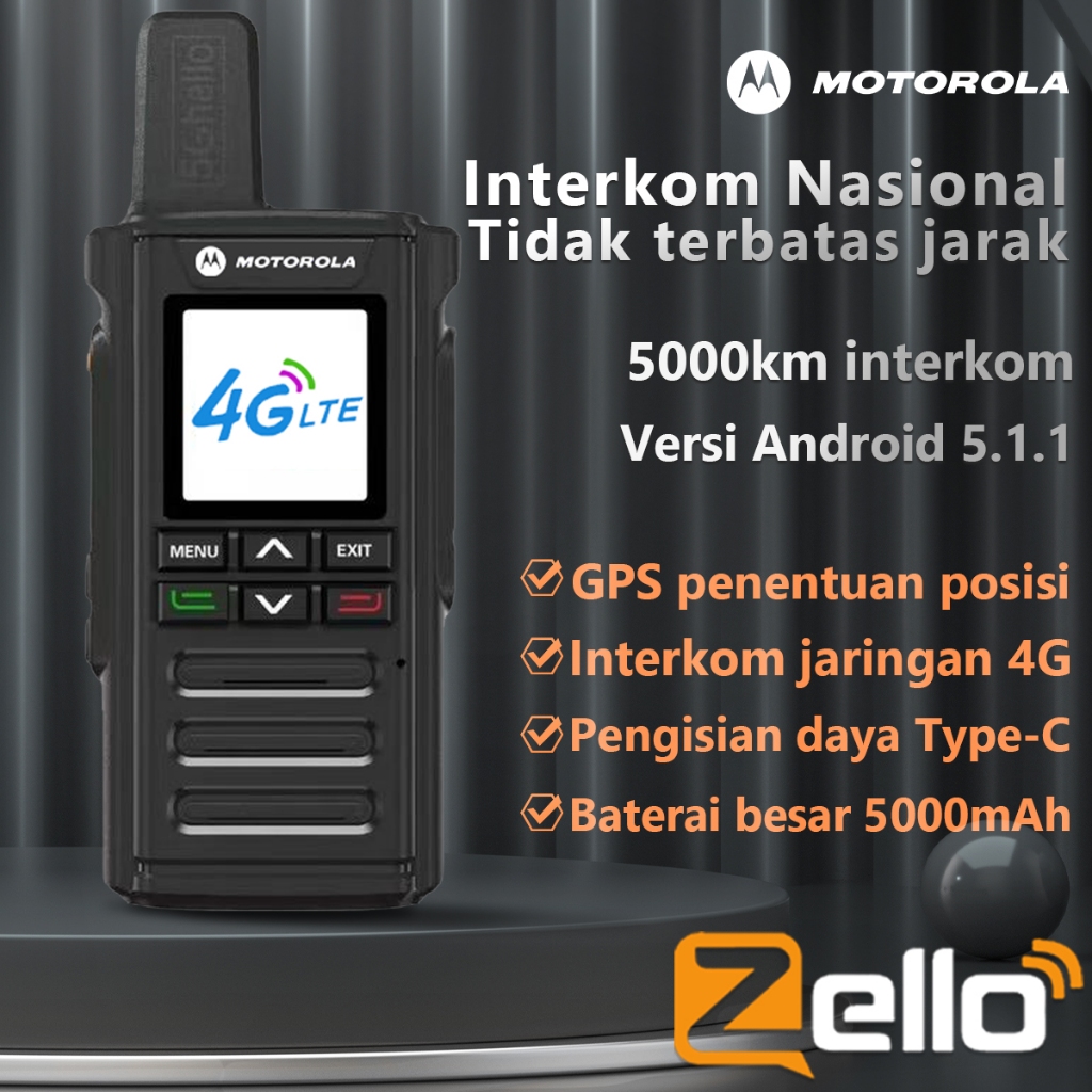 Zello HT Motorola T99 Two Way Radio Walkie Talkie long range 5000KM Original Motorola High Capacity 