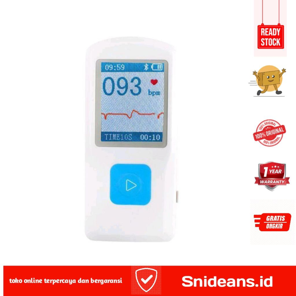 Mesin Deteksi Jetak Jantung Portabel ECG EKG CONTEC PM10 USB Bluetooth