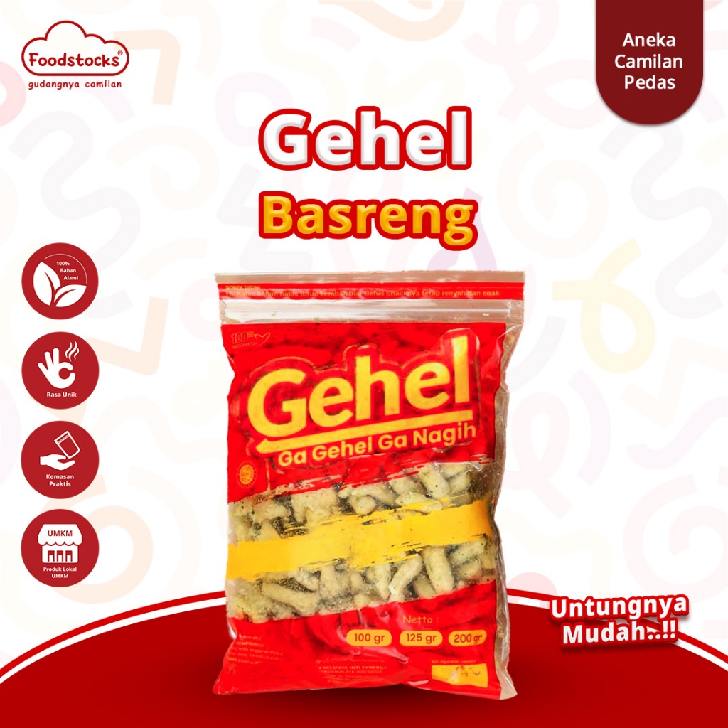 

Basreng Gehel Pedas Daun Jeruk 200gr – Camilan Renyah Pedas Gurih Aroma Khas