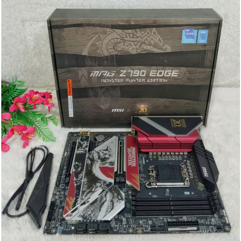 Motherboard MSI Z790 EDGE Monster Hunter Limited Edition + Intel COre i9 14900K Garansi Resmi Like N
