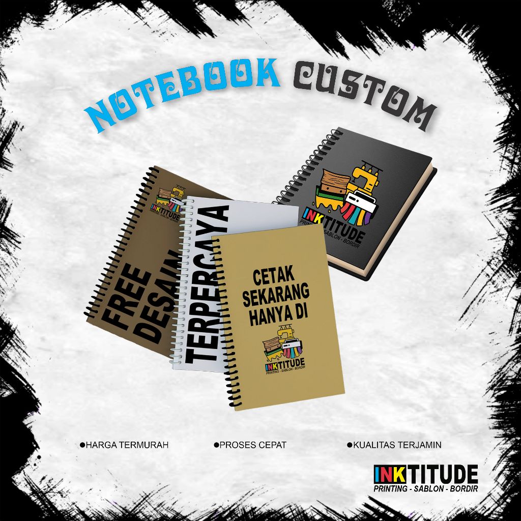 

CETAK NOTEBOOK CUSTOM A5 100 LEMBAR 50 LEMBAR 30 LEMBAR