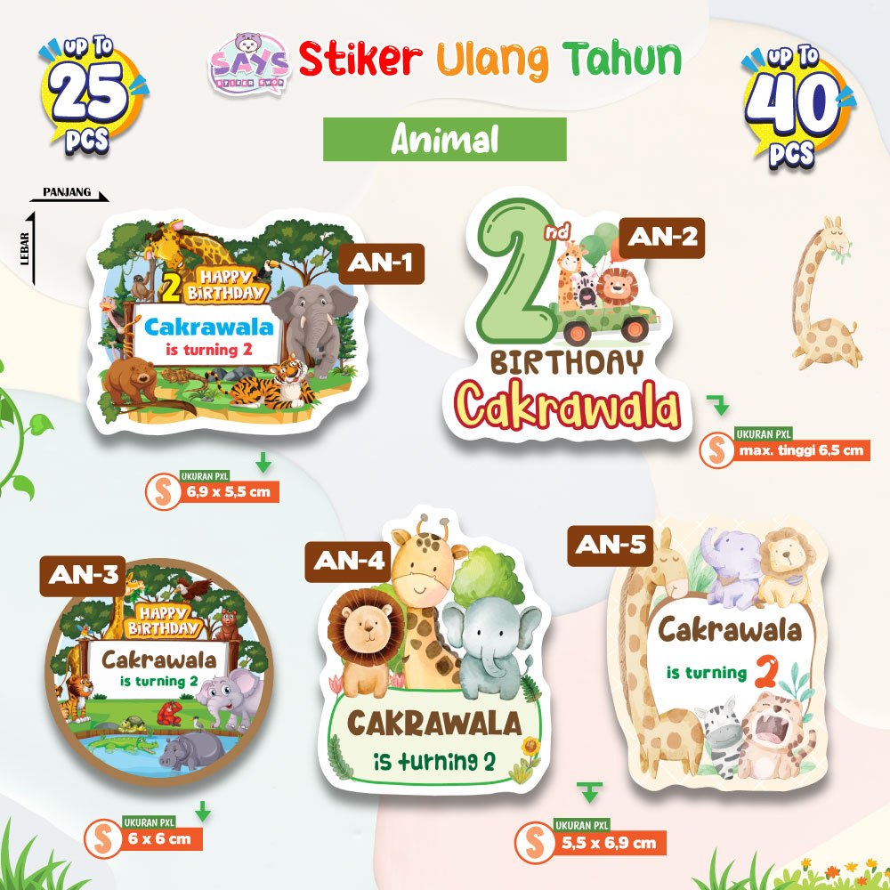 

Stiker Ulang Tahun Anak Bisa Pilih Karakter