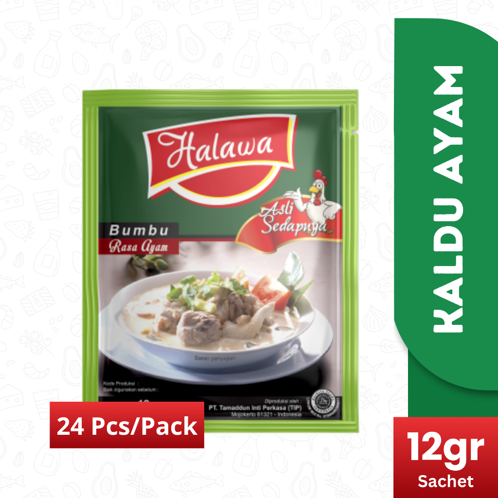

halawa bumbu probiotik kaldu ayam (1 Pack - 24 Sachet) | HALAL & BPOM