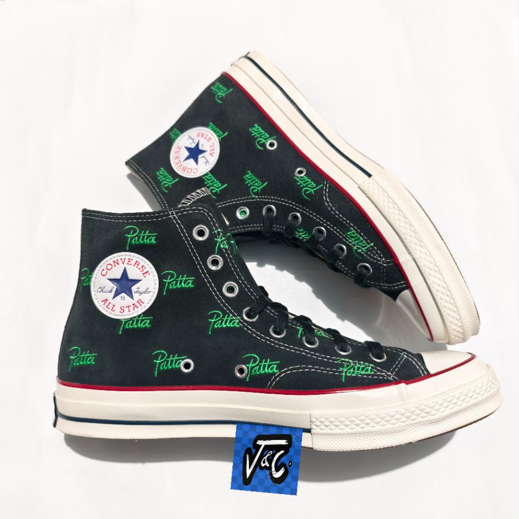 Converse Chuck 70 70s x Patta 20th Anniversary Graphic Screen Print Hi Black Jolly