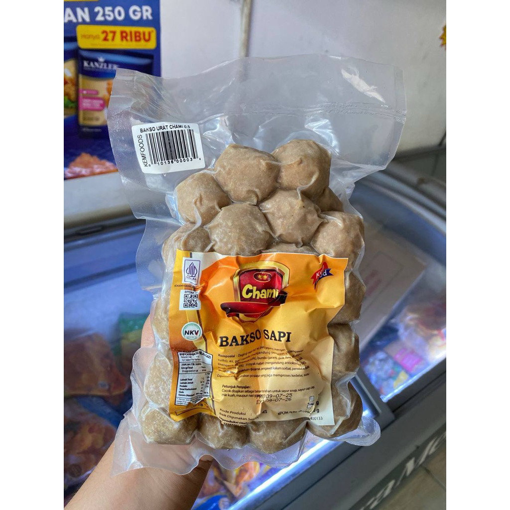 

Chami bakso sapi 500g & 1kg