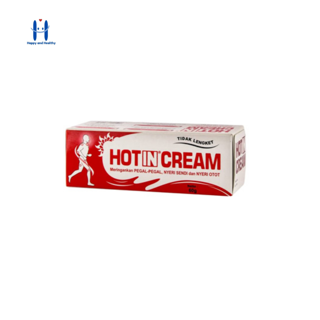 HOT IN CREAM TUBE 60gr | Cream Oles Pegal, Nyeri Otot, Nyeri Sendi