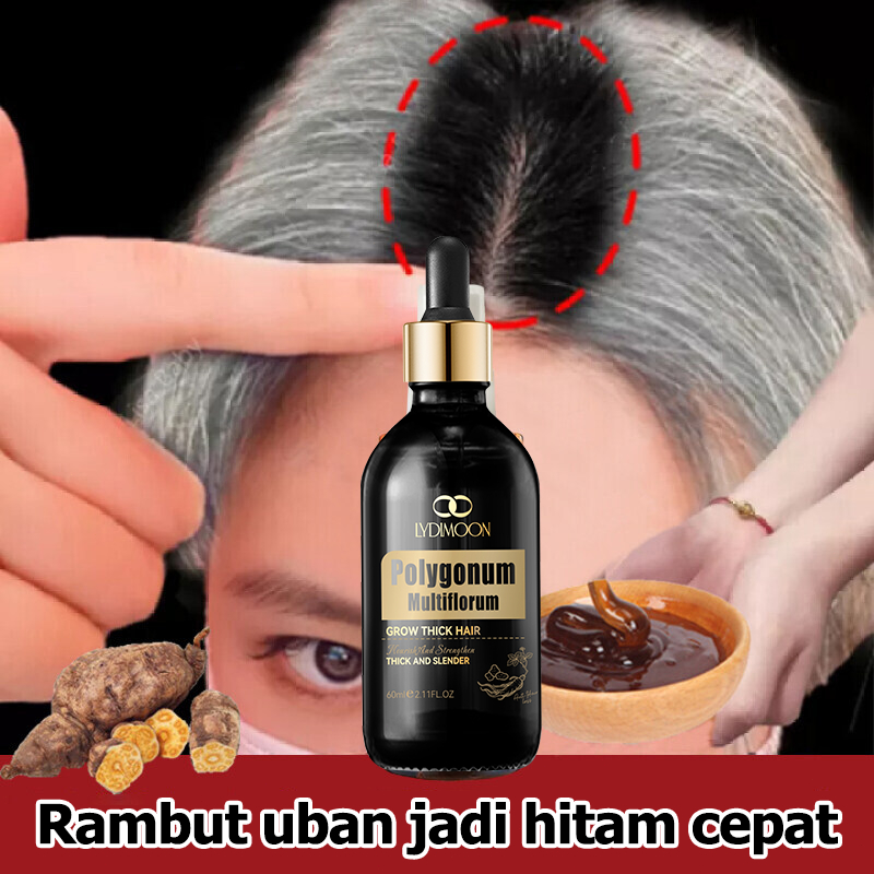 Herbal Serum Penghitam Rambut Uban Penghitam rambut uban serum Serum rambut hitam Serum Uban Rambut 
