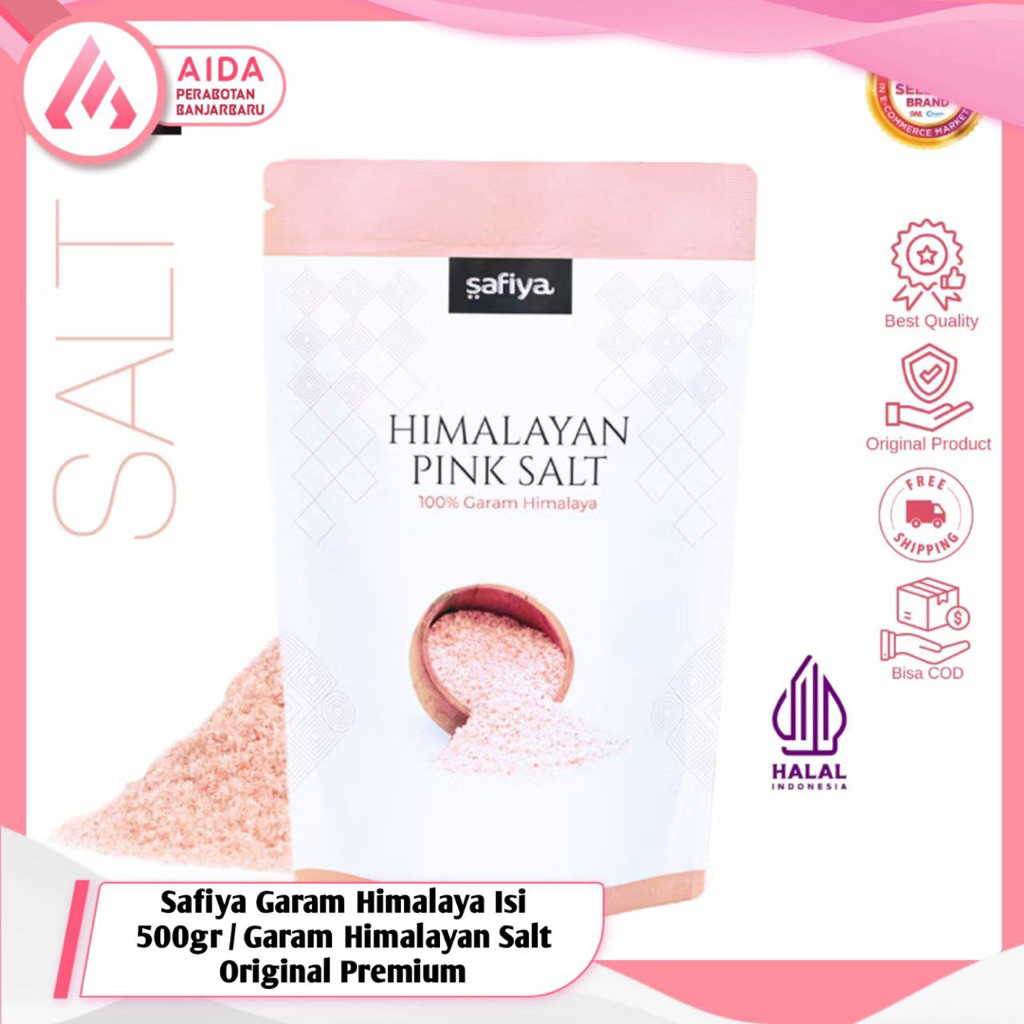 

Safiya Garam Himalaya Isi 500gr / Garam Himalayan Salt Original Premium