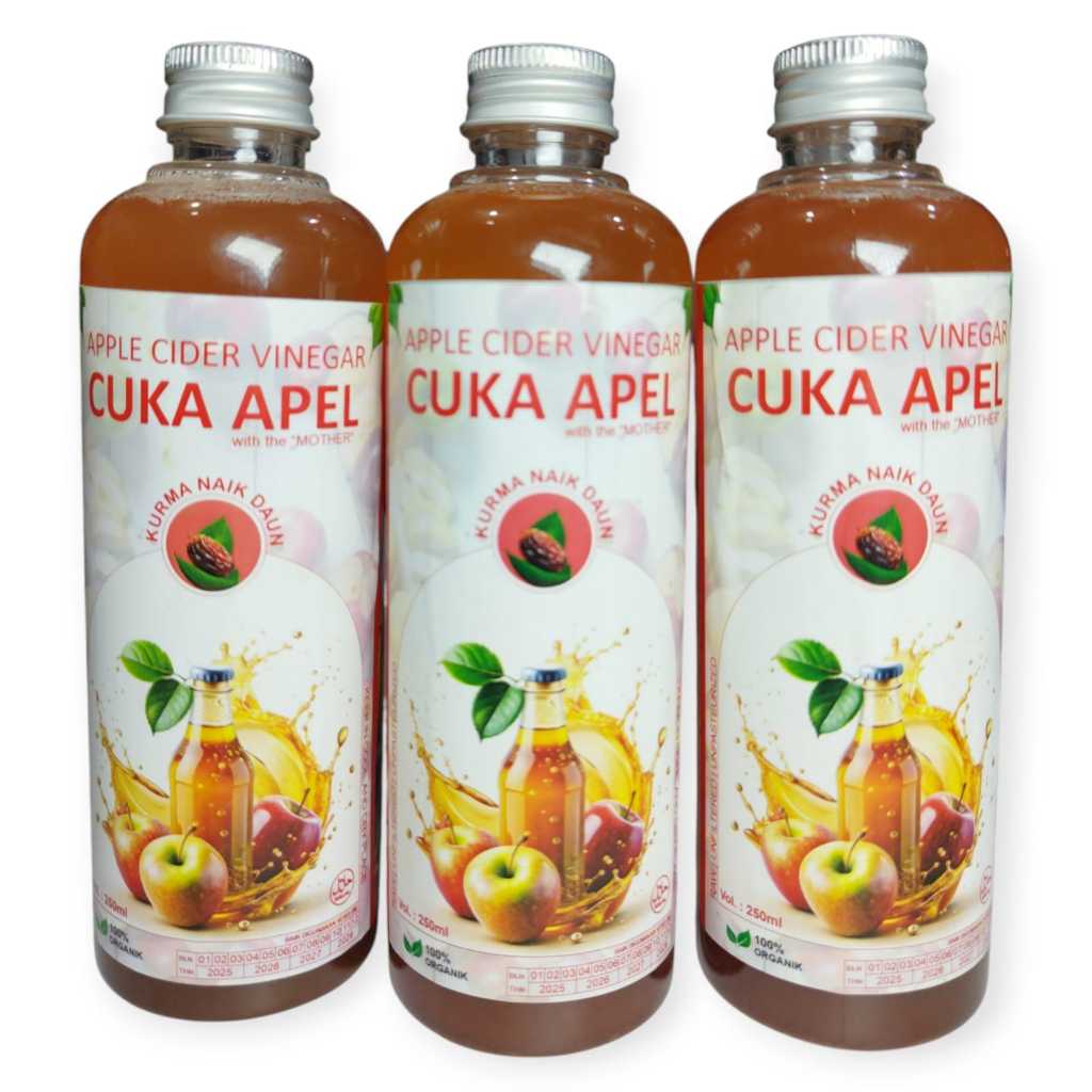 

CUKA APEL | APPLE CIDER VINEGAR -WITH THE MOTHER 250ML