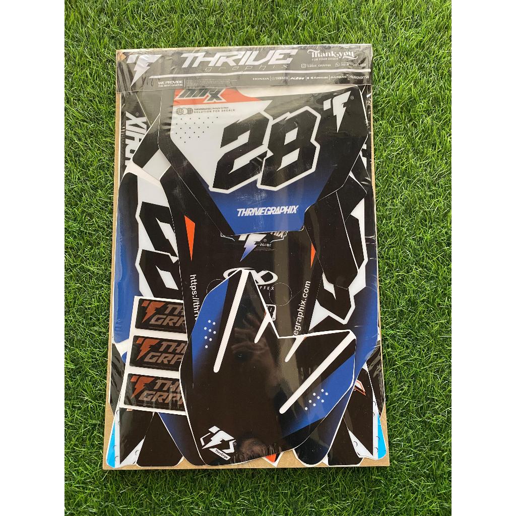 STIKER DECAL PREMIUM KLX GORDON TRAIL/SUPERMOTO FULL BODY