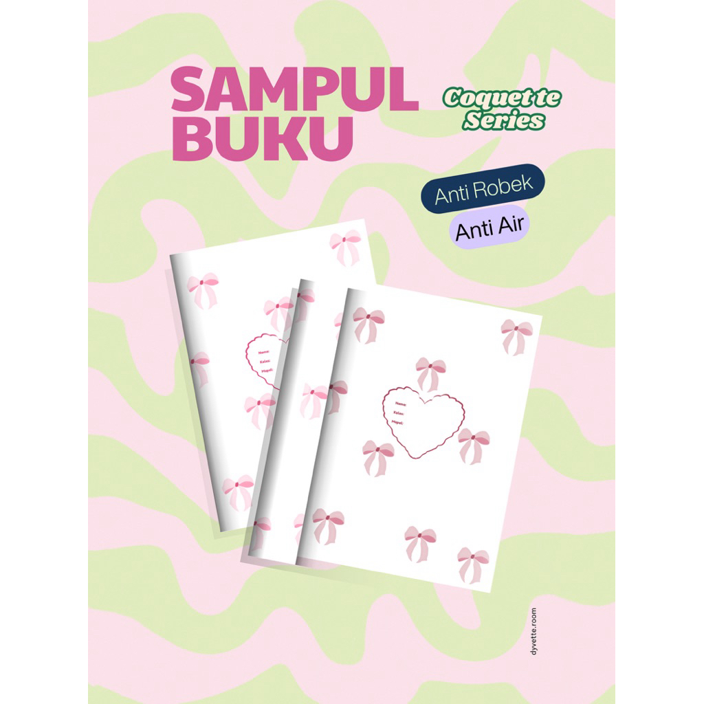 

Sampul Buku Aesthetic || Sampul Buku Coquette Series || Sampul Buku Anti Robek dan Anti Air