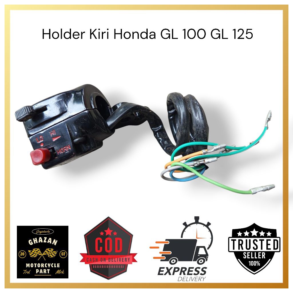 (Baru Stock lama) Holder Kiri Honda GL 100 GL 125 Saklar Lampu Sein Klakson Motor Classic